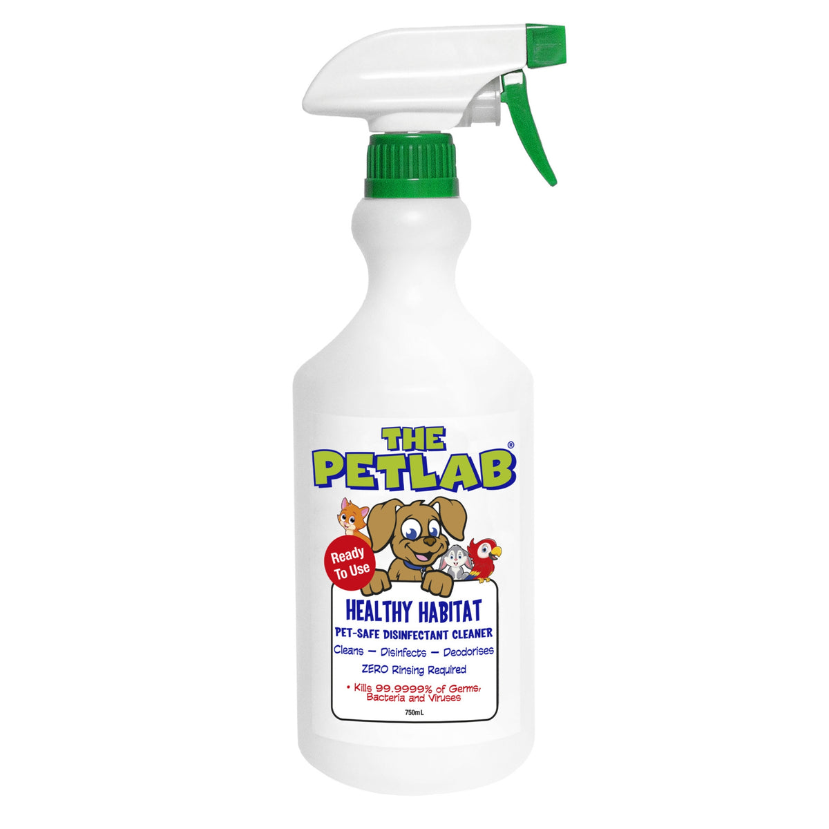 PetLab Healthy Habitat 750ml Eco Disinfectant Cleaner