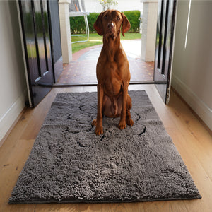 PetLab Grubby Paw Doormat - Traps Dirt Instantly (Ultra Absorbent Microfibre Chenille)