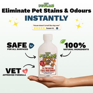 PetLab PLUS™ 300ml Urine Stain & Odour Remover Super Concentrate (Makes 6L)