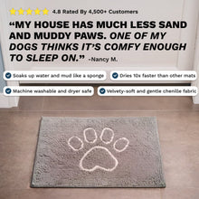 Load image into Gallery viewer, PetLab Grubby Paw Doormat - Traps Dirt Instantly (Ultra Absorbent Microfibre Chenille)