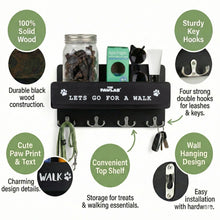 Load image into Gallery viewer, Dog Lead Wall Hanger With Storage Shelf
