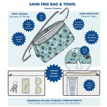 Load image into Gallery viewer, Sand-Free Dog Beach Towel &amp; Bag
