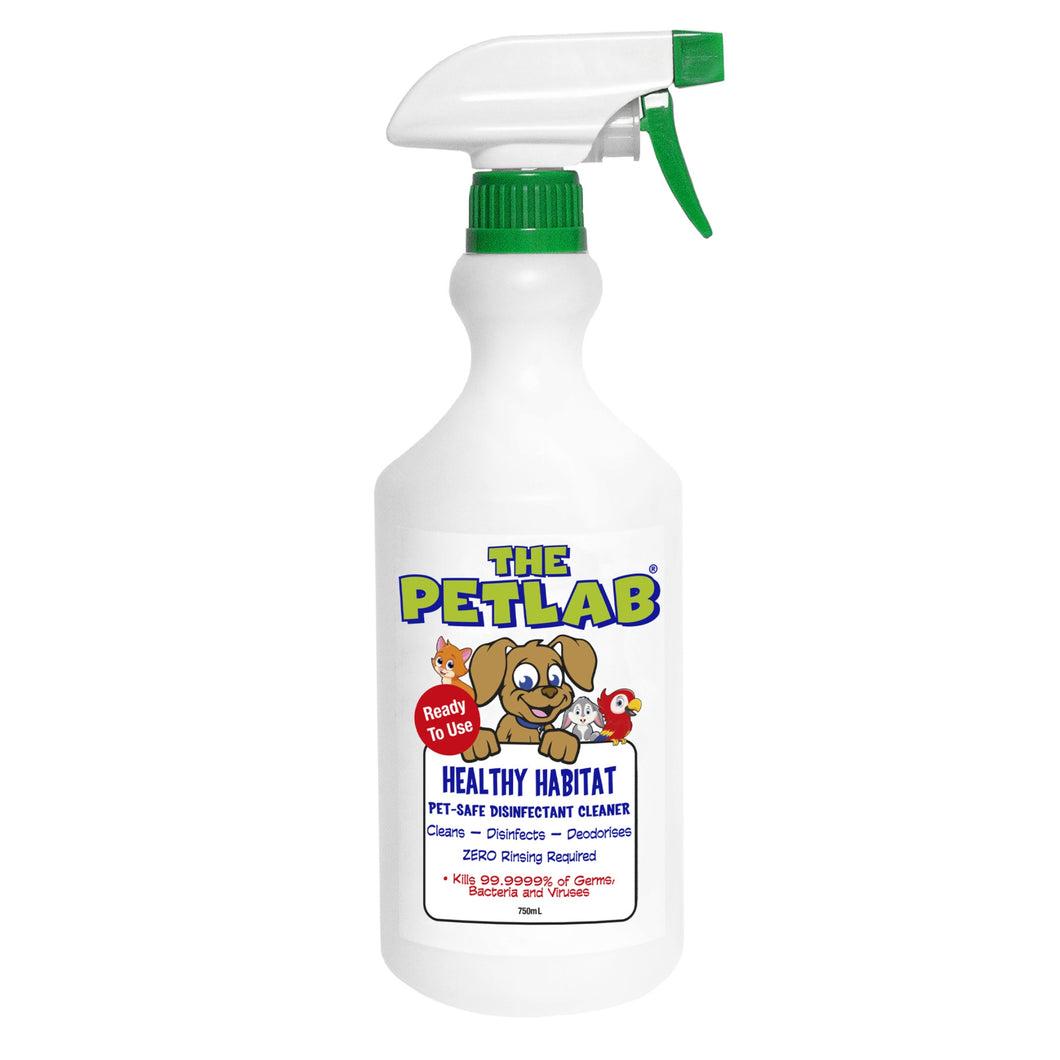 PetLab Healthy Habitat 750ml Eco Disinfectant Cleaner Ready To Use Formula