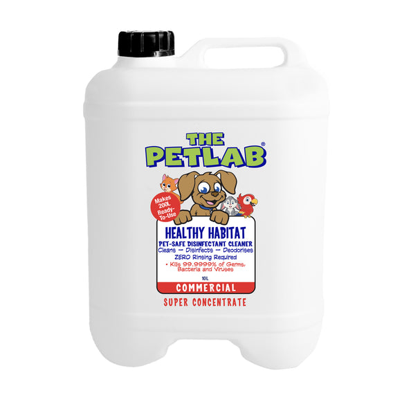 PetLab Healthy Habitat PLUS™ 10L Eco Disinfectant Cleaner Super Concentrate (Makes 200L)