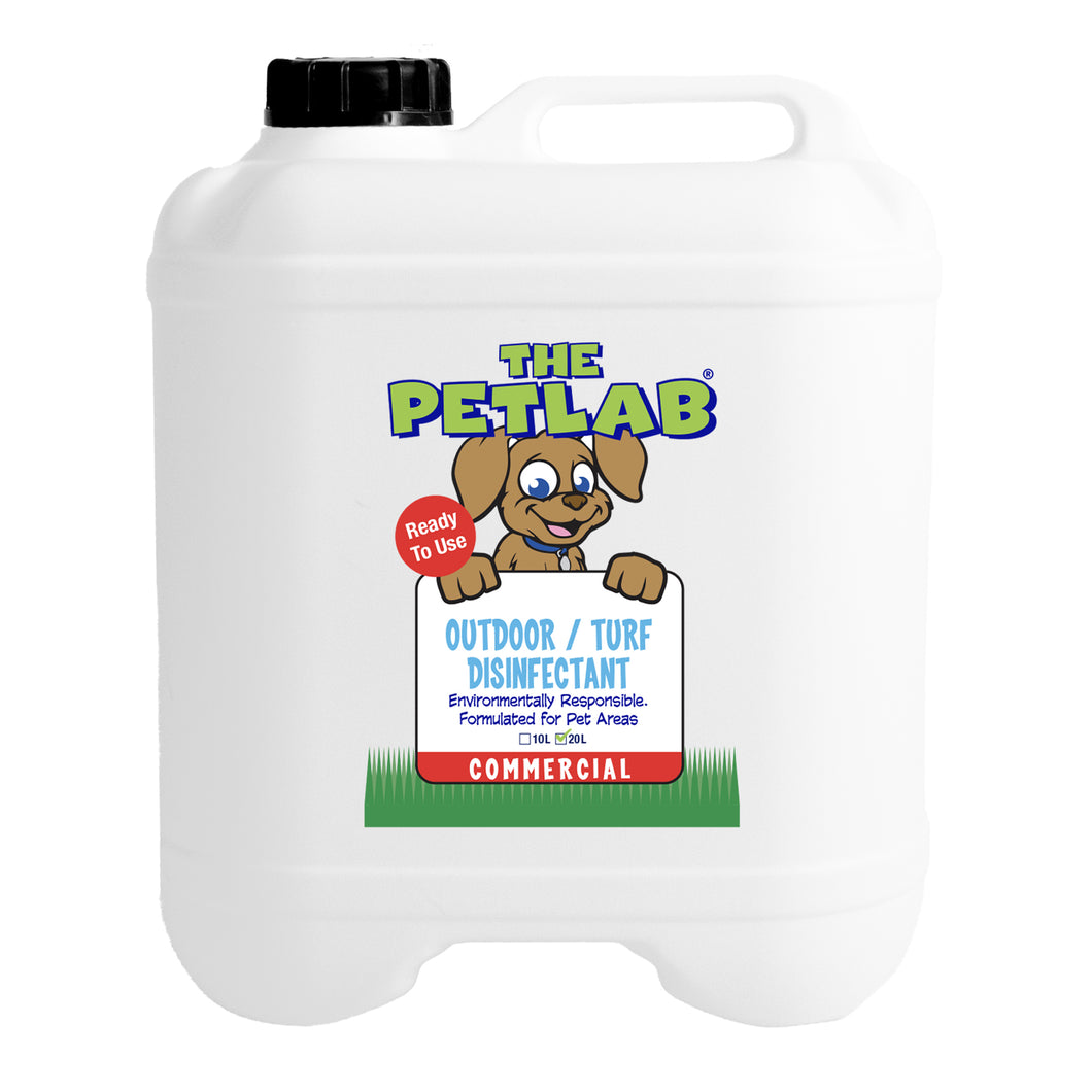 PetLab 20L Artificial Turf / Outdoor Area Disinfectant Ready To Use Formula