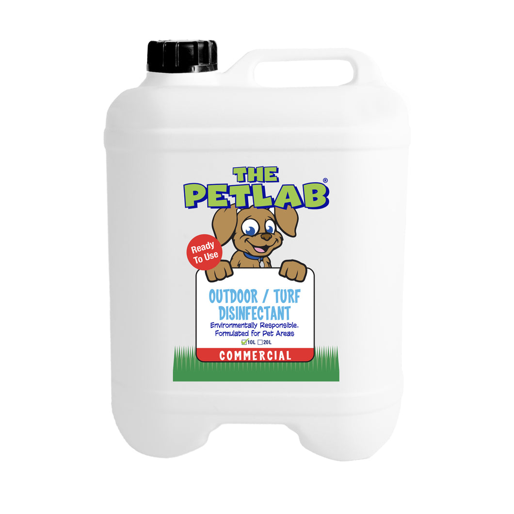 PetLab 10L Artificial Turf / Outdoor Area Disinfectant Ready To Use Formula