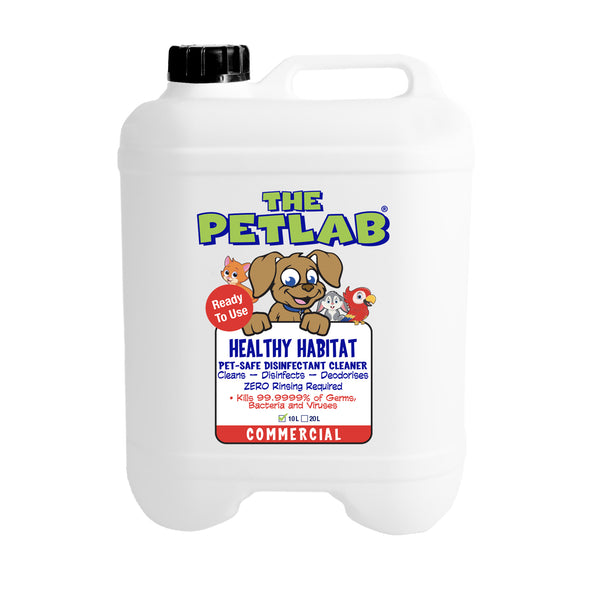 PetLab Healthy Habitat 10L Eco Disinfectant Cleaner Ready To Use Formula