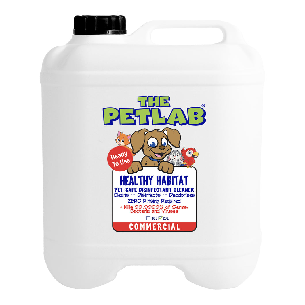 PetLab Healthy Habitat 20L Eco Disinfectant Cleaner Ready To Use Formula