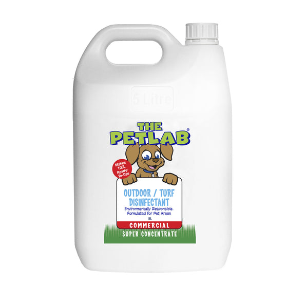 PetLab PLUS™ 5L Artificial Turf / Outdoor Area Disinfectant Super Concentrate (Makes 100L)