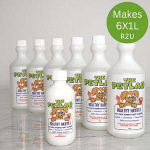 PetLab PLUS™ 300ml Urine Stain & Odour Remover + Healthy Habitat Disinfectant Super Concentrate - Starter Pack