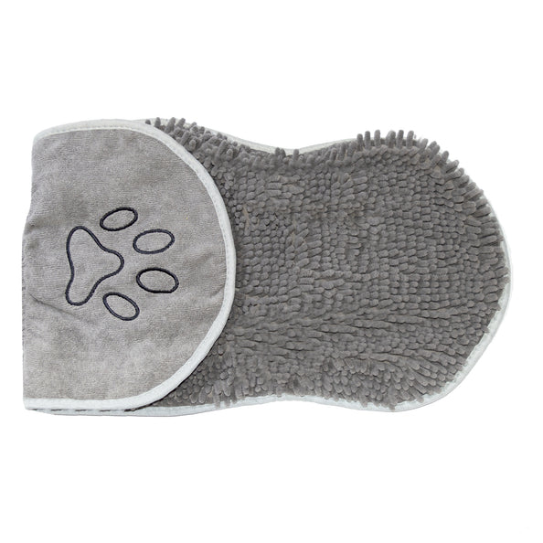 PetLab Grubby Paw Shammy Towel - Dries Your Pooch Instantly (Ultra Absorbent Microfibre Chenille)